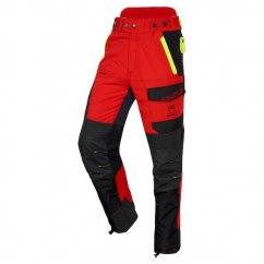 Protipořezové kalhoty SOLIDUR INFINITY SHORT -7 cm červená