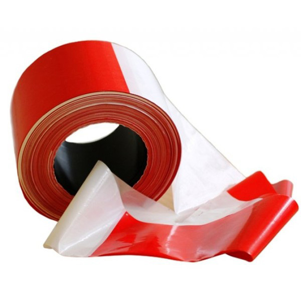 Výstražná páska červená-biela - 500m