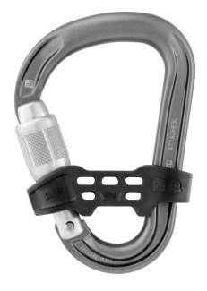 Carabiner PETZL ATTACH BAR SCREW LOCK HMS GRAY