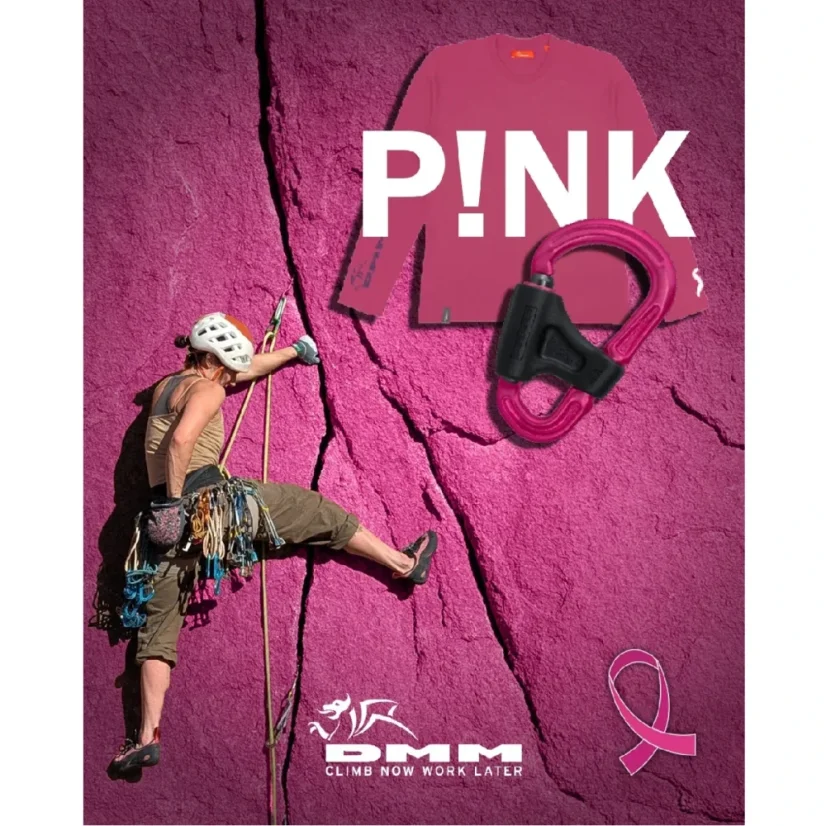 Hosszú ujjú póló DMM CLIMB NOW WORK LATER Pink - limitált kiadás