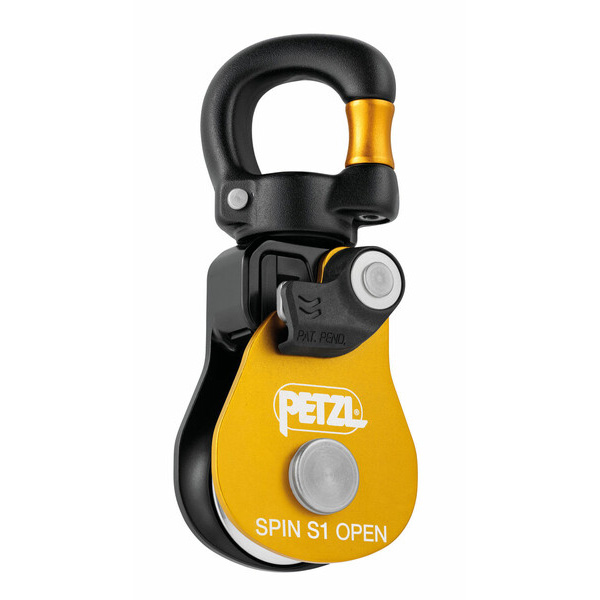 Pulley with swivel hinge PETZL SPIN S1 OPEN