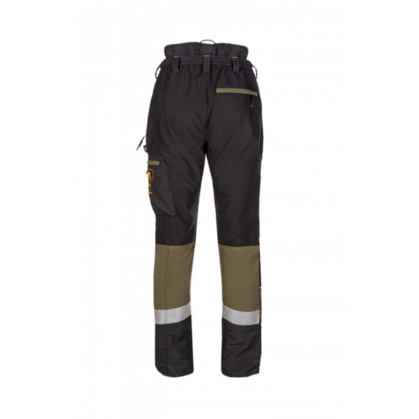 Protiporezové nohavice SIP PROTECTION 1SBD CANOPY AIR-GO SHORT 75 cm khaki