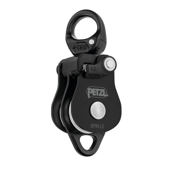 Dupla csiga kipörgetőszemmel PETZL SPIN L2 fekete
