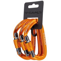 Karabína CAMP ORBIT Lock - oranžová 3-Pack