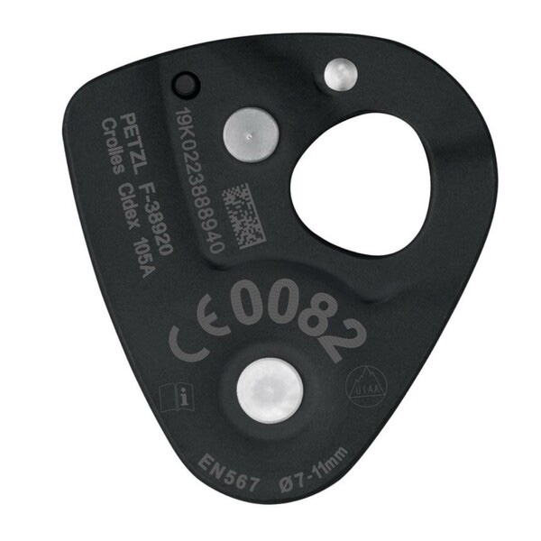 Capture pulley PETZL NANO TRAXION black