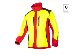 Softshell jacket with detachable sleeves SIP PROTECTION 1SWS FUYU yellow-red