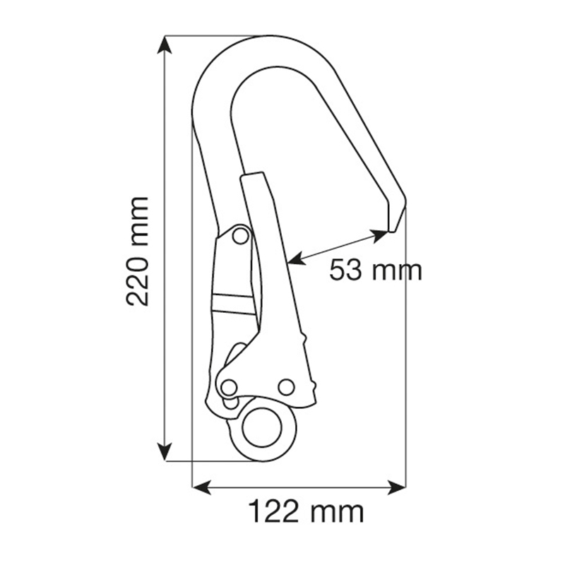 CAMP STEEL HOOK 53 mm