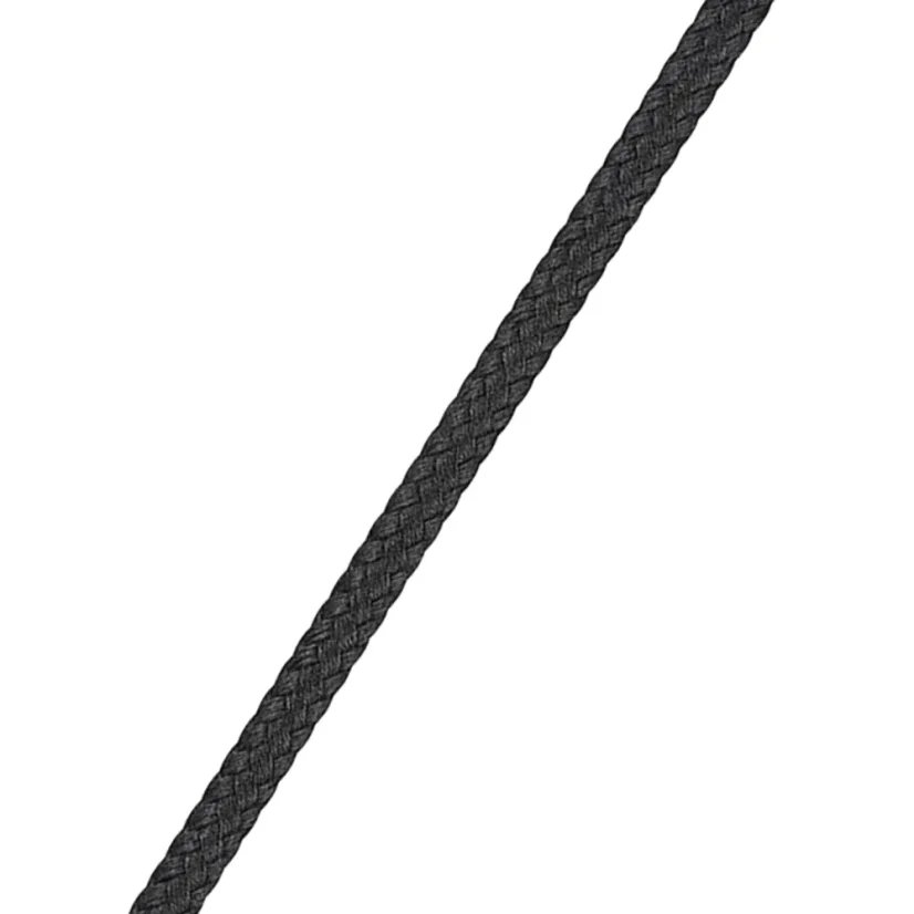 Lano LIROS SOFT BLACK polyester 8pramenné 5 mm