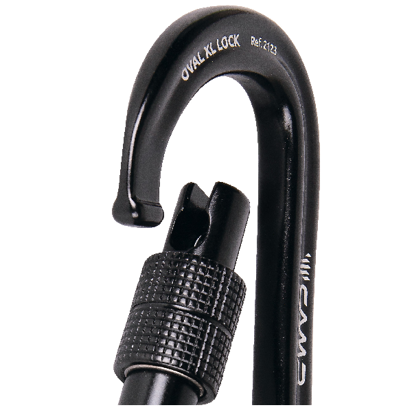 CAMP OVAL XL Lock carabiner  - black