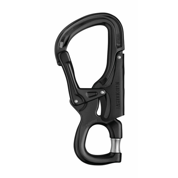 Tenyérkarabiner PETZL EASHOOK OPEN fekete