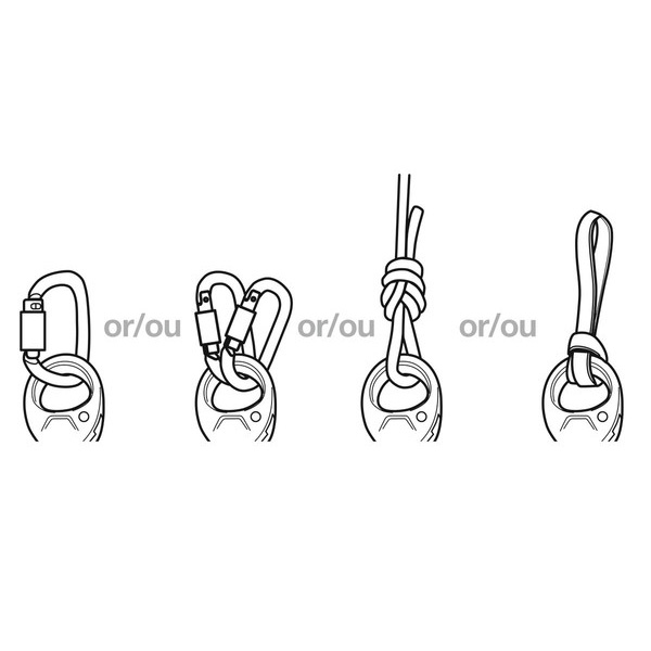 Simple pulley PETZL SPIN L1 yellow