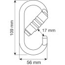 Carabiner CAMP STEEL OVAL PRO 2Lock