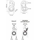 Pulley with blocker CAMP TURBOLOCK 23 kN