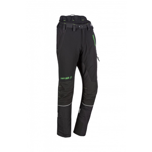 Protipořezové kalhoty SIP PROTECTION 1SBD CANOPY AIR-GO TALL černá-zelená