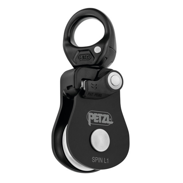 Simple pulley PETZL SPIN L1 black