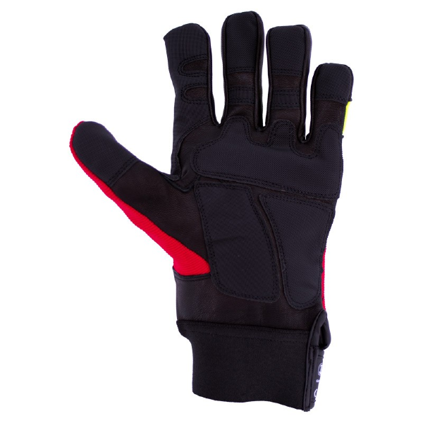 Chainsaw gloves SOLIDUR INFINITY class 1 - yellow/red
