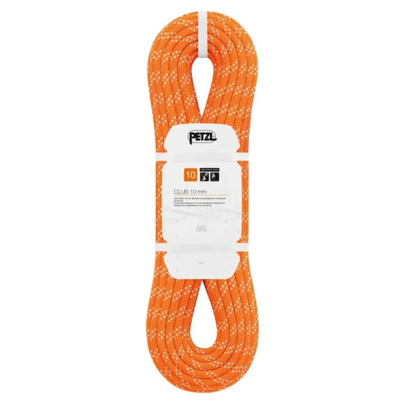 Polostatické lano PETZL CLUB 10 mm oranžová
