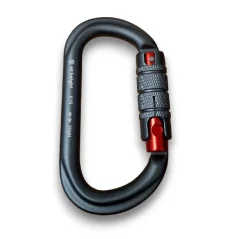 AT HEIGHT K15 ALU OVAL TRIPLE ACTION Dark Grey carabiner