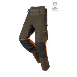 Chainsaw trousers SIP PROTECTION 1SRL SAMOURAI REGULAR - 82 cm - green