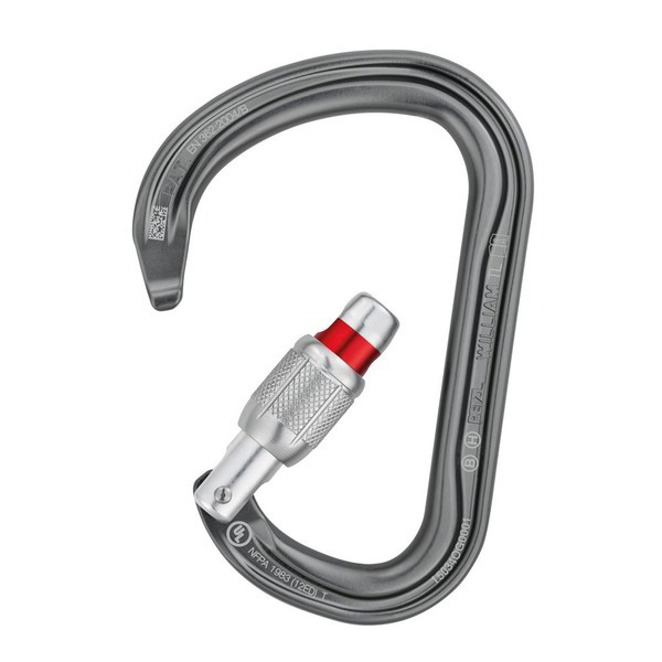 HMS carabiner PETZL WILLIAM screw-lock