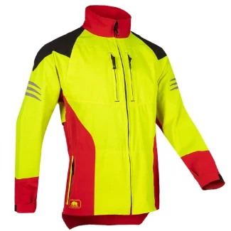 Pracovní bunda SIP PROTECTION 1SKO SHINOBI Hi-Vis žlutá/červená