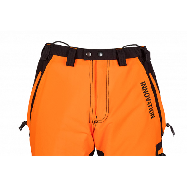 Protipořezové kalhoty SIP PROTECTION 1SBD CANOPY AIR-GO Hi-Vis oranžová-černá
