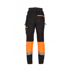 Protipořezové kalhoty SIP PROTECTION 1SBD CANOPY AIR-GO SHORT 75 cm Hi-Vis oranžová-černá