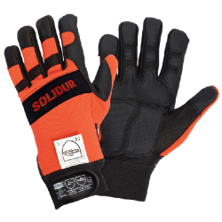 Chainsaw gloves SOLIDUR INFINITY class 1 - orange