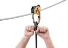 Čierne držadlo ku kladkám PETZL STEADYTRAC TRAC GUIDE