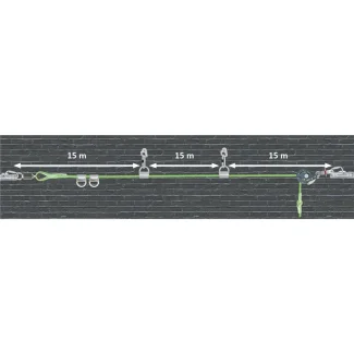 KRATOS SAFETY CROSS LINE 2 horizontal temporary lifeline KRATOS SAFETY CROSS LINE 2 horizontal temporary lifeline