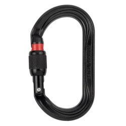 PETZL OXAN Screw-Lock carabiner - black