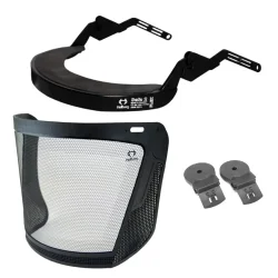 HELLBERG SAFE STEEL MESH face shield set + adapters