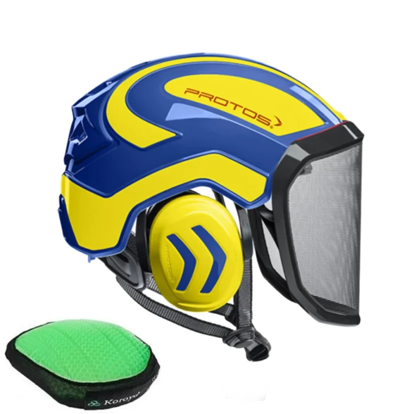 Kask PROTOS INTEGRAL CLIMBER ARBORIST dwukolorowy – niebieski/żółty