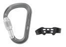 Carabiner PETZL ATTACH BAR SCREW LOCK HMS GRAY