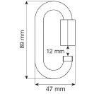 CAMP OVAL QUICK LINK STAINLESS - 10 mm