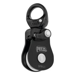 Simple pulley PETZL SPIN L1 black