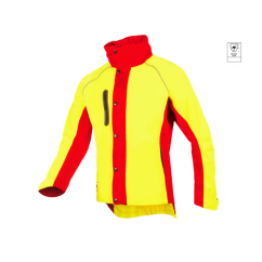 Waterproof work jacket SIP PROTECTION 1SLR KEIU Hi-Vis yellow-red