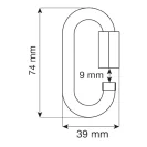 CAMP OVAL QUICK LINK STAINLESS - 8 mm