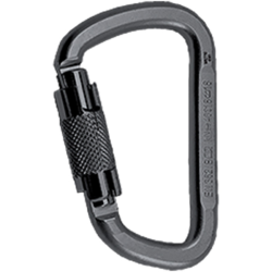 Steel carabiner ROCK EMPIRE DKL-2T black