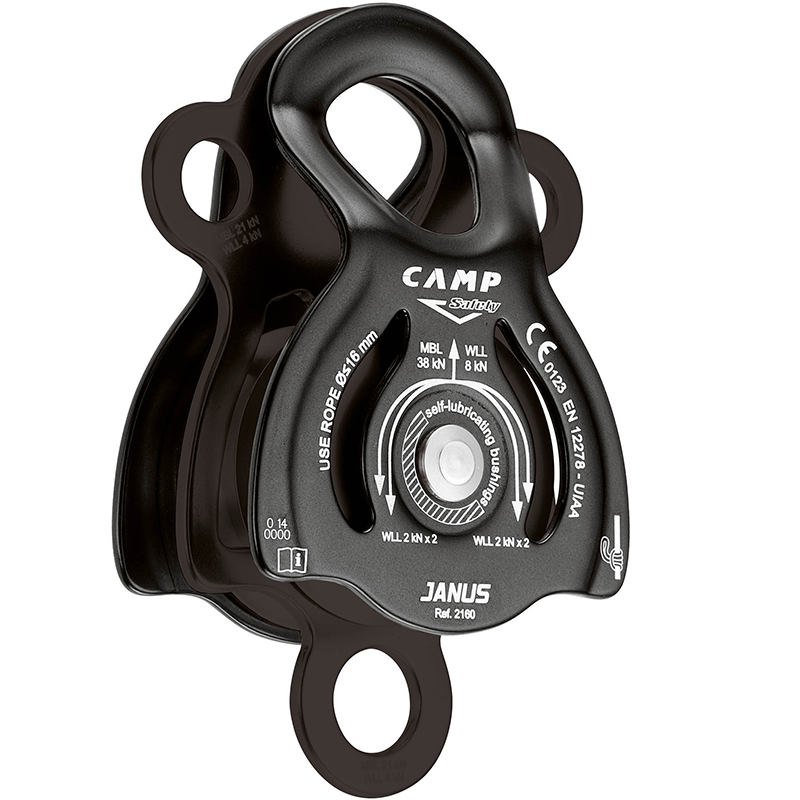 Large double pulley CAMP JANUS - black