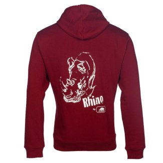 Mikina SIP PROTECTION RHINO HOODIE tmavě červená