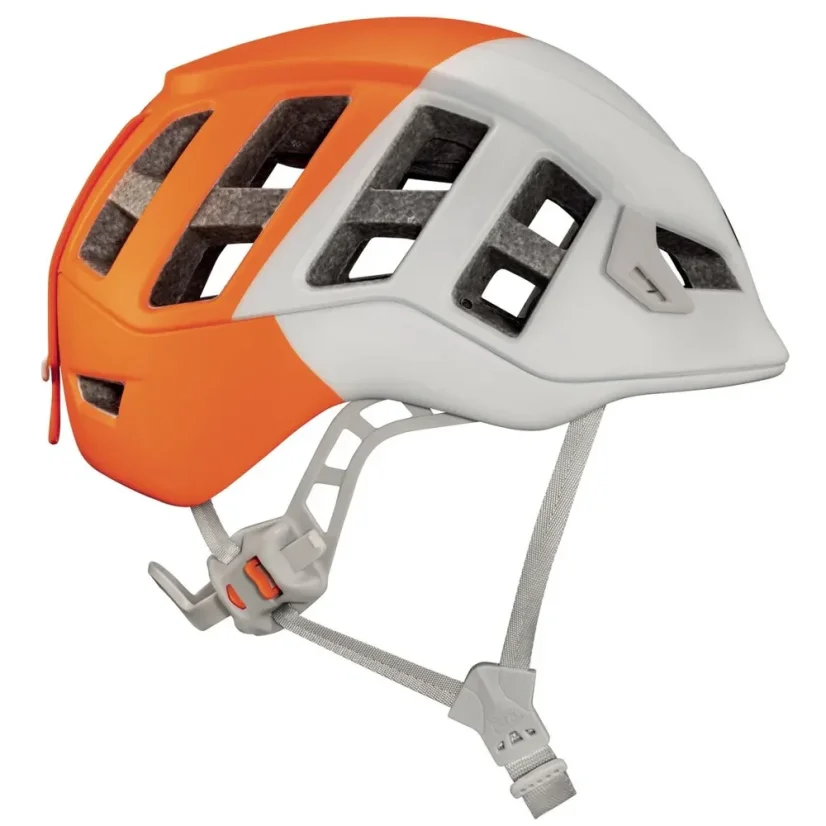 Horolezecká prilba PETZL METEOR – bielooranžová