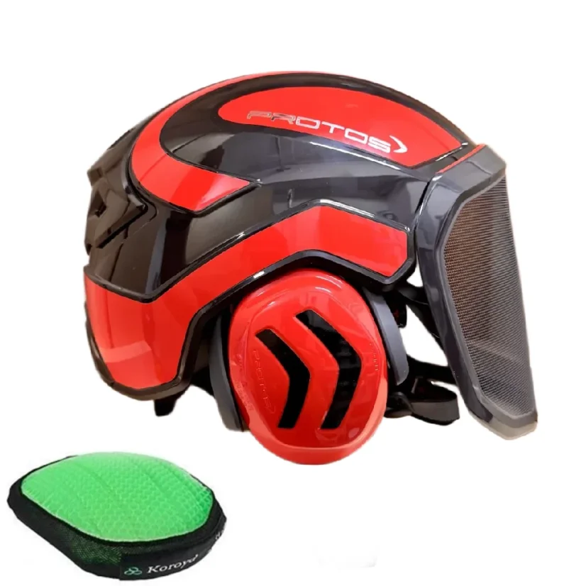 Kask PROTOS INTEGRAL CLIMBER ARBORIST dwukolorowy – czarny/czerwony