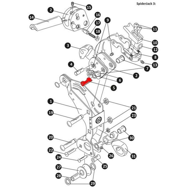 ART tartalék csapszeg SPIDERJACK 3-hoz