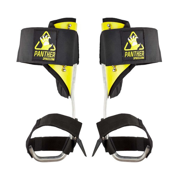 Stromolezecké stupačky PANTHER SPIKES ALU VELCRO žluté