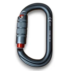 AT HEIGHT K15 ALU OVAL TRIPLE ACTION Dark Grey carabiner