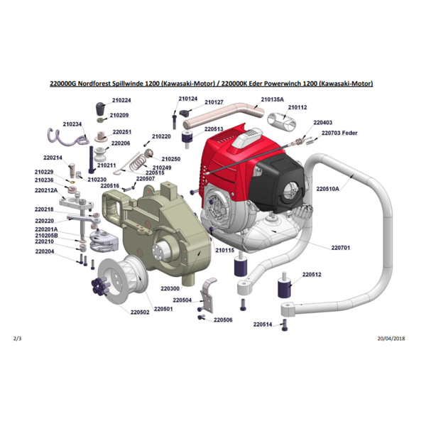 EDER WINCH 1200 motor winch
