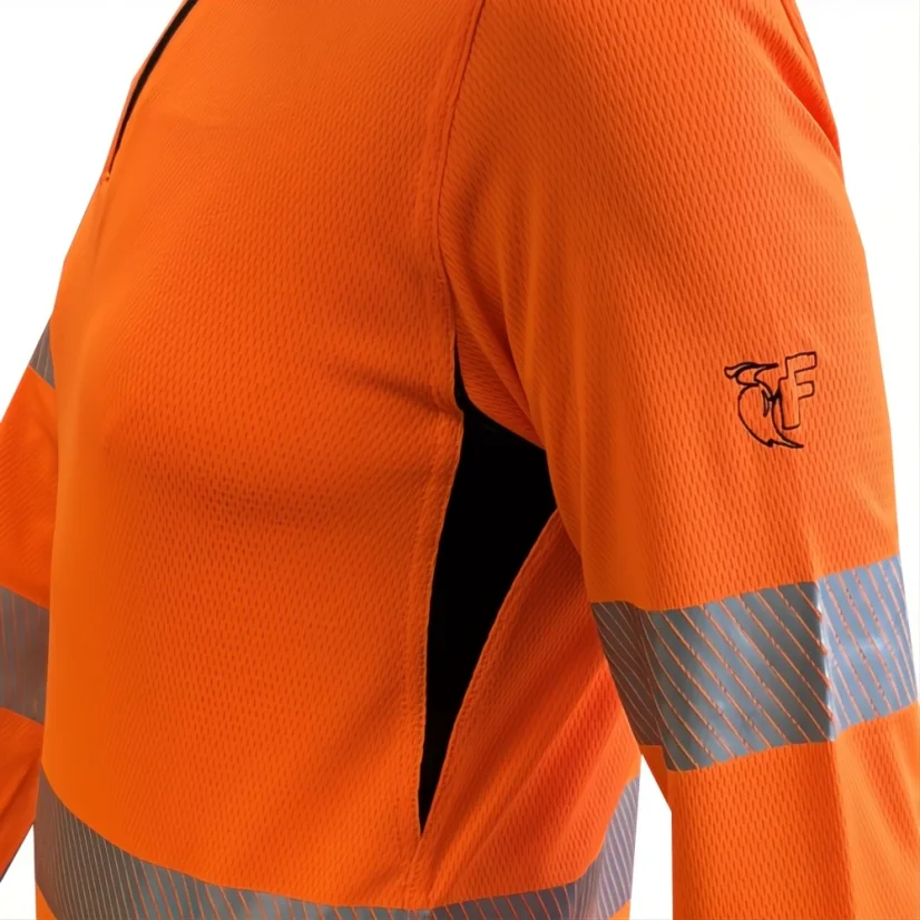 FRANCITAL VISIBILITAS long sleeve T-shirt Hi-Viz orange