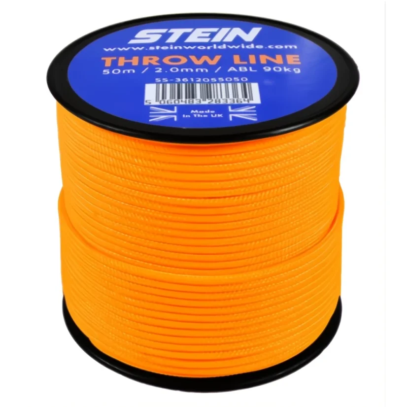 Nahadzovacie lanko STEIN THROW LINE 2.0 mm / 50 m oranžová