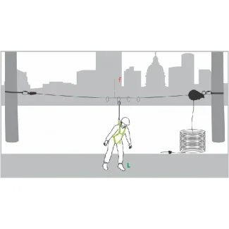 KRATOS SAFETY CROSS LINE 1 horizontal temporary lifeline
